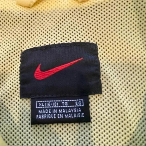 Vintage Nike Windbreaker Mens Size XL Track Jacket 90s Blue Gold Colorblock EUC - Picture 10 of 10